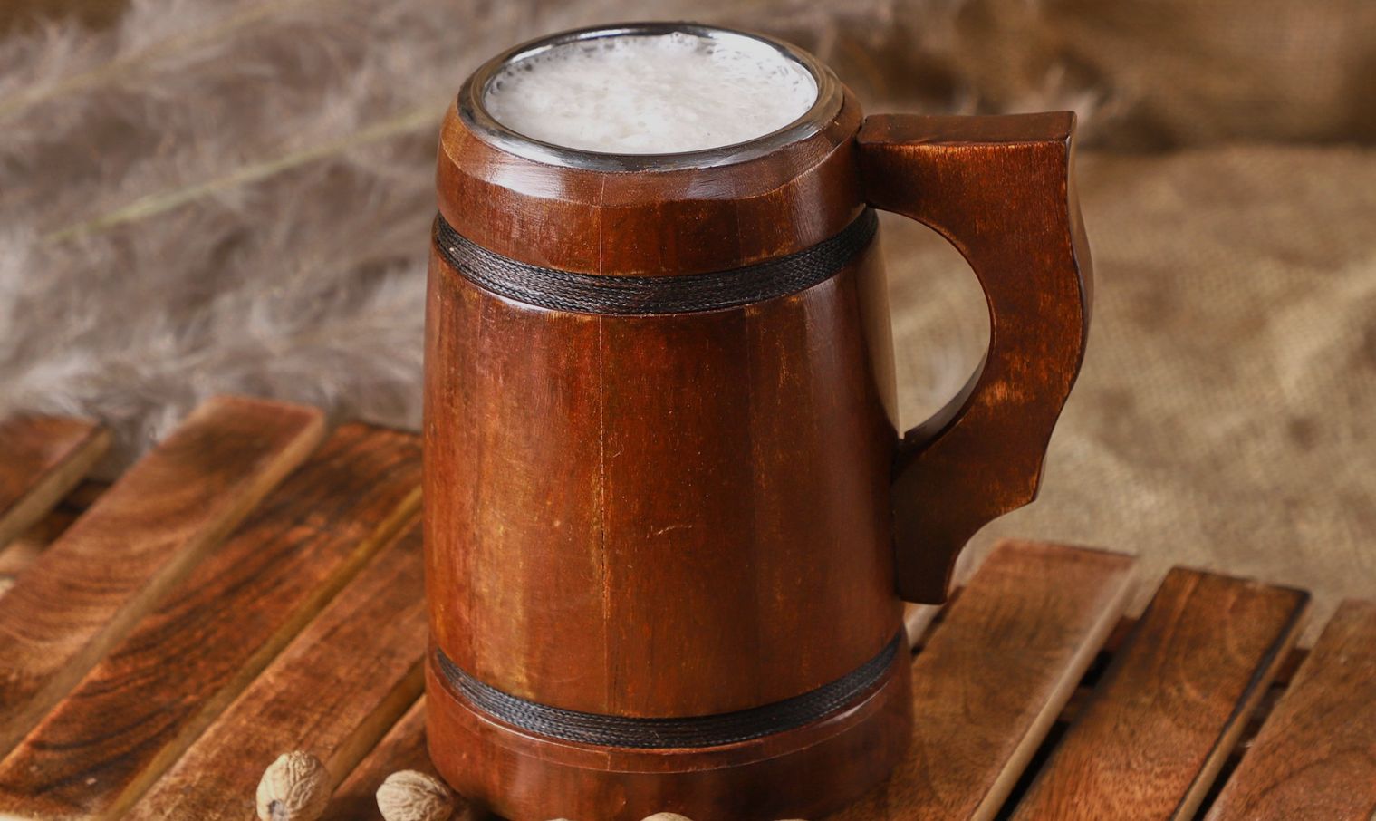 Wooden Beer Mug